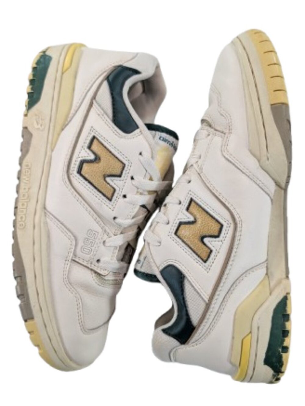 New Balance 550 Aimé Leon Dore ALD White Green Yellow Mens 8.5 Sneaker